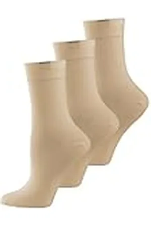 Nur Die 487819/Damen Passt Perfekt Socken 3er Calcetines, Opaco, , 35/38 (Pack de 3) para Mujer