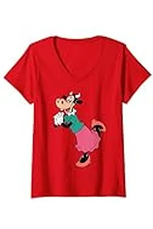 Disney Mujer Clarabelle Cow Our Charming Friend Camiseta Cuello V