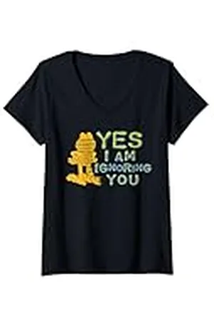 Garfield Mujer Garfiled - Sí, te estoy ignorando Camiseta Cuello V