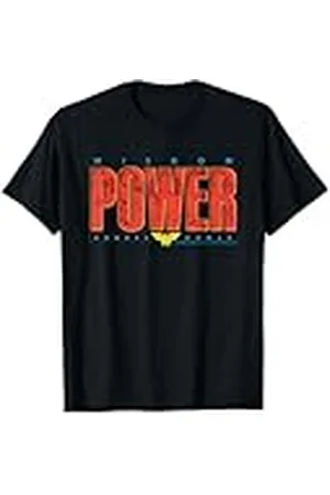 DC Comics Originals DC Wonder Woman Sabiduría Chica Poder Super Hero Clásico Comic Camiseta