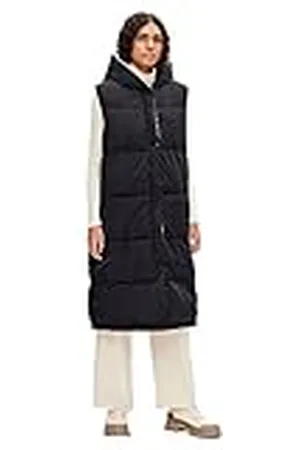 Object Objaria Vest Noos-Sudadera con Capucha (S/L) Chaleco, Color Negro, 42 para Mujer