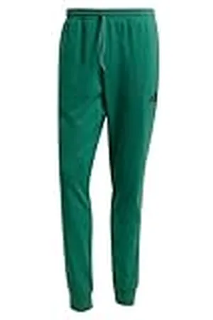 adidas Hombre Essentials FEELCOZY French Terry Pant, Collegiate Green/Black, XS