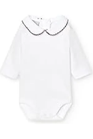 BABIDU Body Bebé Manga Larga Algodón 100%, Body Bebé Recien Nacido Tejido Suave Transpirable y Hipoalergénico Piel Sensible, Body Básico Cuello Polo Piqué