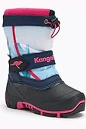 KangaROOS Kanga-Bean IV, Botas para Nieve, dk Navy/Daisy Pink, 32 EU