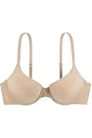 Dorina Celine Sujetador con Aros y Sin Relleno para Mujer - Encaje Floral y Microfibra Suave, Tirantes Ajustables Picot, Espalda con Malla de Soporte, Detalle de Lazo Satinado