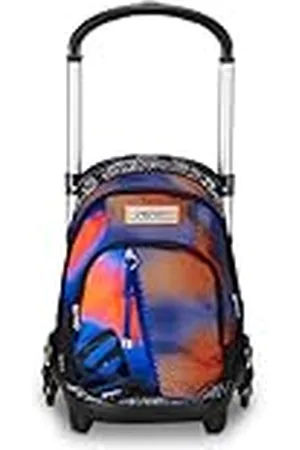 7 for all Mankind Shadefull Boy, Trolley escolar Flex 3 ruedas, azul, 3 en 1, triple uso, mochila con carro desenganchable, bolsillo para botella y sistema cruzado, mochila escolar de viaje, niño y niño