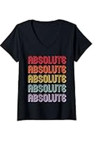 Absolute Apparel Mujer Absoluto Camiseta Cuello V