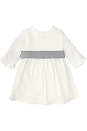 BABIDU Vestido Bebé Niña Verano Algodón 100% con Volantes, Tirantes o Mangas, Cuello Decorativo, Estampados Florales o Plumetti, Diseño Suave, Fresco y Cómodo para Ceremonias, Eventos o Uso Diario