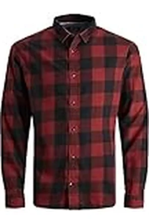 JACK & JONES JUNIOR JJEGINGHAM Twill Shirt L/S Noos JNR Camisa, , 128 para Niños