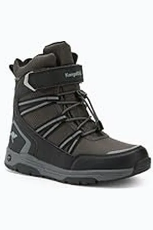 KangaROOS K-MJ Eldora EV RTX, Botas para Nieve, Jet Black/Steel Grey, 32 EU