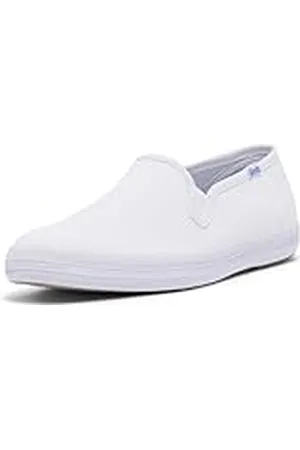 Keds Champion Slip On - Zapatillas de casa de lino mujer, Blanco, 39.5