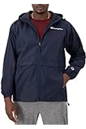 Champion Chaqueta con Cremallera Completa, Azul Marino, XL para Hombre