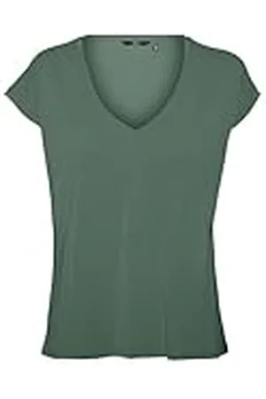 VERO MODA Vmfilli SS V-Neck tee Ga Curve Top, , XL para Mujer