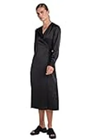 Y.A.S Pella LS Wrap Midi Dress S. Noos Vestido Envolvente, , L para Mujer