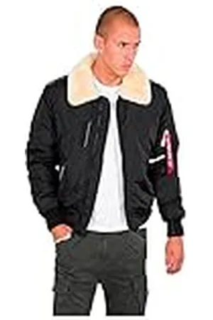 Alpha Industries Injector III Chaqueta, Negro (Black/Beige-471), M para Hombre