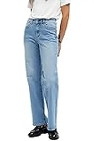 Object Objmarina MW Denim Noos Jeans, , M para Mujer