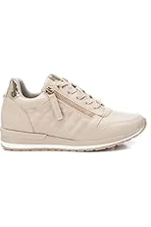 Xti Zapatilla Mujer Beige - Calzado Cómodo y Versátil - Moda Casual - Modelo 14349303 (Talla 38)