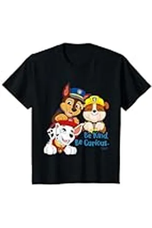 Paw Patrol Niños - Chase Marshall Rubble Be kind Be Curious Camiseta