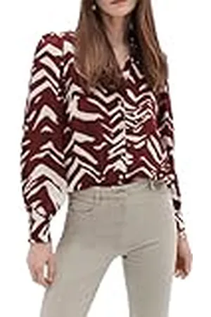 Caroll 232c-chelene Blusas, Granate, 40 para Mujer