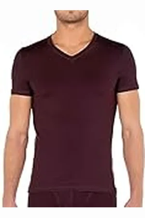 Hom T-Shirt Col V Tencel Soft Camiseta para Mujer, , XXL bres