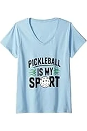 Trendy Tamale Mujer Cool Pickleball Is My Sport Fun Nuevo Pickleball Lover Novedad Camiseta Cuello V