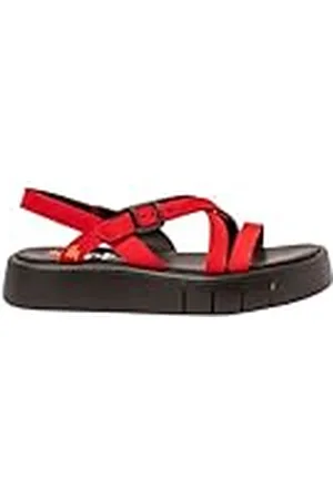Art 1853 Malaga, Sandalias Planas Mujer, Red, 38 EU