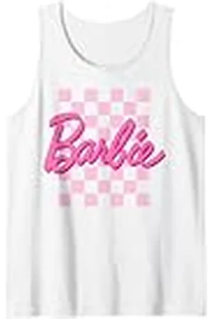 Barbie Fondo a cuadros con logotipo de Camiseta sin Mangas