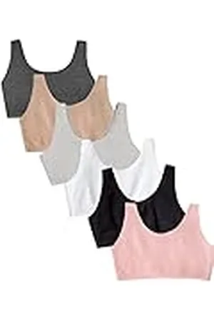 Fruit Of The Loom Built Up Tank Style Sports Bra Value Pack Sujetador Deportivo, Opaco, , 70 6 para Mujer