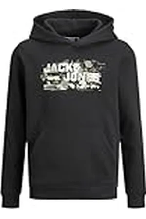 JACK&JONES JUNIOR JCOOUTDOOR Logo Sweat Hood SN JNR, Sudadera con Capucha Niños,