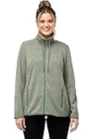 Ulla Popken Strickfleece Jacke mit Rautenmuster Chalecos suéteres, , 54-56 para Mujer