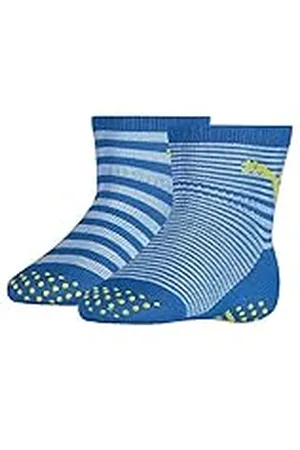PUMA CLSSC Sock, Azul (Blue Green Combo), 15 (Pack de 2) Unisex Bebé