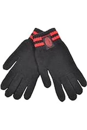 AC Milan Guante rayas con parche de tela, pantalla táctil, 95% PC 5% EA MILAN 143487, , talla unica