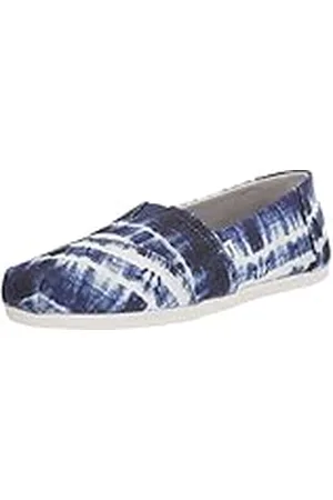 TOMS Alpargata de algodón reciclado, Mocasines Planos Mujer, ( Marino), 37.5 EU