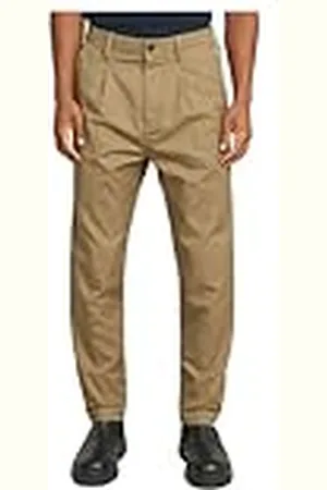 G-Star Para Hombre Pantalones Pleated Chino Relaxed Tapered, , 34W / 30L
