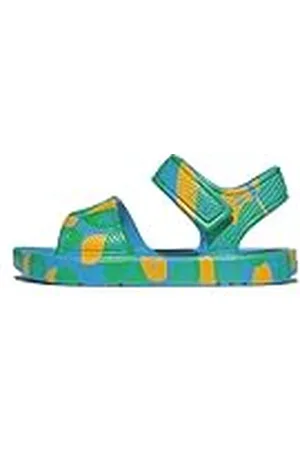 FitFlop Iqushion Kids Toddler Leaf-Print Erg. B/S Sandals, Sandalia Unisex niños, , 23 EU