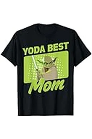 STAR WARS Yoda Best Mom Yoda Cartoon Portrait Camiseta