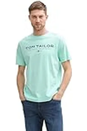 TOM TAILOR 1045773 Camiseta, 37105-Verde Menta Brillante, XXL Hombres