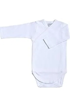 BABIDU Body Cruzado Bebé Manga Larga Algodón 100% Estampado Topitos, Body Bebé Recién Nacido y Prematuros, Tejido Suave y Transpirable Hipoalergénico para Piel Sensible, Ropa Bebé Niño y Niña Unisex
