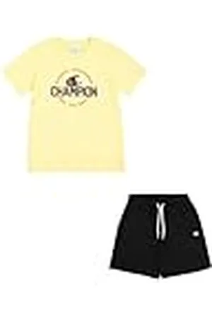 Champion Legacy Boy-Graphic Crewneck Set with Logo Conjunto, , 11-12 Años para Niños