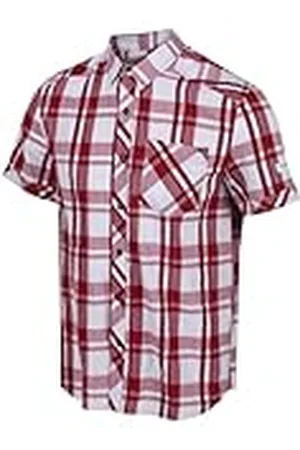 Regatta Deakin III - Camisa De Algodón Coolweave A Cuadros Y Manga Corta Shirts, Hombre, , XXL