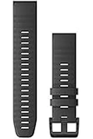 Garmin Quickfit 22 - Correa de reloj, silicona gris pizarra con herrajes negros (010-12863-22)