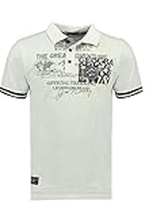 Geographical Norway Koresun Men Camisa Polo, Blanc, XL para Hombre