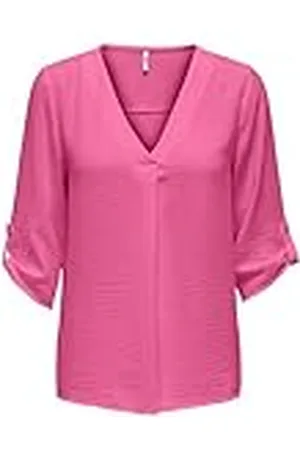 JDY Camisa Larga de Mujer Mangas 3/4, Blusa Casual y Suelta, túnica Ligera y Holgada DIVYA, Color: , Talla:38