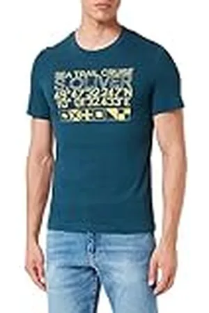 QS by s.Oliver Camiseta para Hombre de Manga Corta, , L