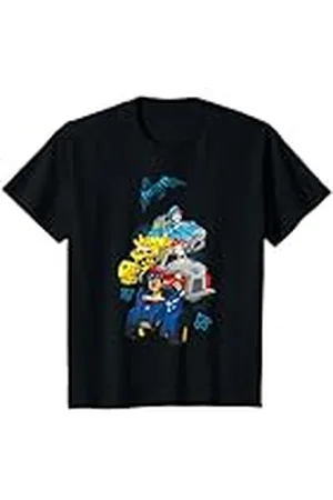 Paw Patrol Niños - Marshall Rubble Chase Rex Vehículos Camiseta
