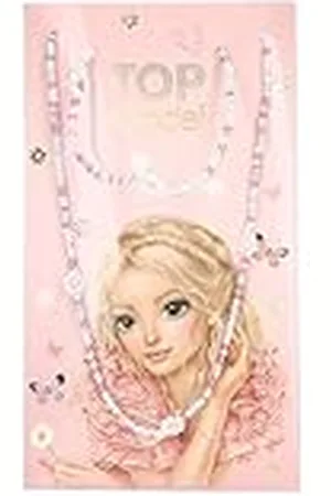 Depesche 13547 TOPModel Summer Feeling - Juego de joyas con cadena y pulsera elástica, ambos decorados con pequeñas perlas de colores y flores