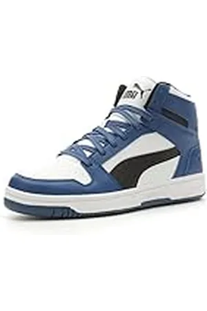 PUMA Tenis Rebound Layup para Hombre, Blanco-Negro-Clyde Royal, 44 EU