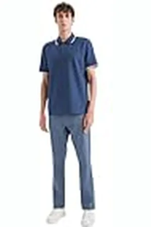 DeFacto Herren Basic Poloshirt-Klassisches T-Shirt für Männer Polo, , L Hombres