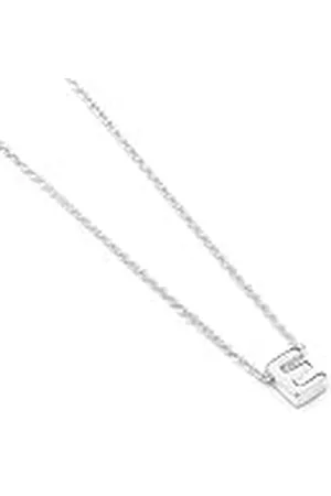 Luxenter Collar Alphabet acabado plata - Letra E