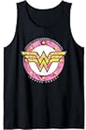 DC Comics Originals Logotipo vintage de DC Wonder Woman Girl Power Truth Strength Hero Camiseta sin Mangas